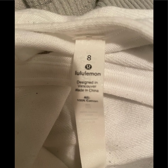 Lululemon Take it all in sweater white size 8 - Picture 4 of 9